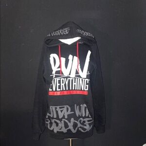 Flag Nor Fail Black and Red Hoodie